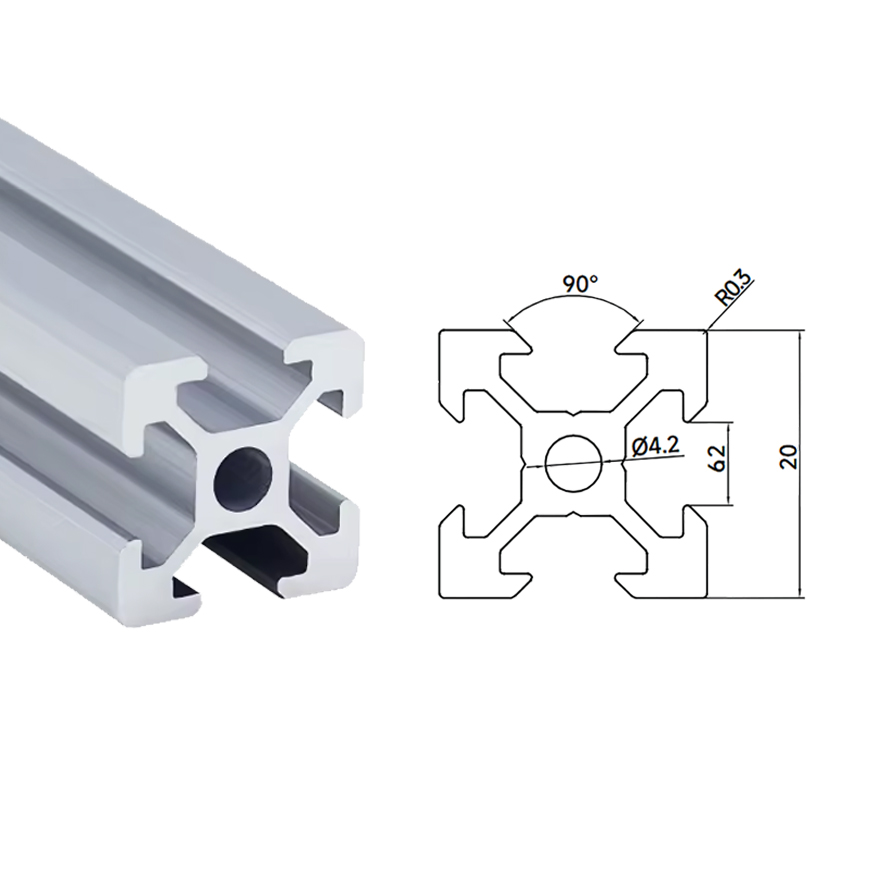 Perfil de aluminio estructural 2020
